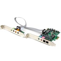 

StarTech 7.1-Channel 24-bit 192 kHz PCI Express Sound Card with Header Bracket & 10-Pin Cable