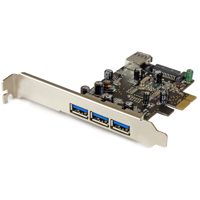 

StarTech 4-Port PCI Express USB 3.0 Card with 3 External and 1 Internal Ports