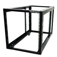 

StarTech 12U 4 Post Server Equipment Open Frame Rack Cabinet with Adjustable Posts and Casters