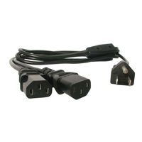 

StarTech 6' Standard Y Computer Power Cord, 18 AWG