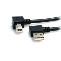 

StarTech 3' A Right Angle to B Right Angle USB Cable, 24/28 AWG