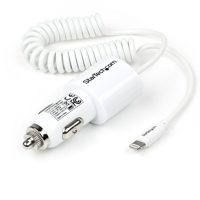 

StarTech 13.4" Dual-Port Car Charger with Lightning Cable and USB 2.0 Port, White