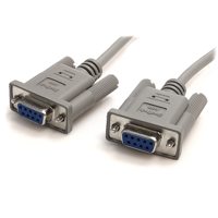 

StarTech 10' Serial Null Modem Cable with 9 Pin D-Sub DB9 Female Connectors, Gray