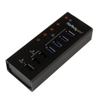 

StarTech 4 Port USB 3.0 Hub plus 3 Dedicated USB Charging Ports with Wall Mount Bracket