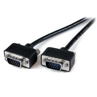 

StarTech 10' Thin Coax High Resolution Low Profile Monitor VGA Cable with 15 Pin High Density D-Sub Male Connectors, 32 AWG