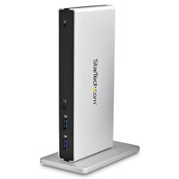 

StarTech Universal USB 3.0 Laptop Docking Station, 2x DVI Video, 2x USB Fast-Charge Ports, 5Gbps Maximum Data Transfer Rate, 2048x1152 Resolution, Black/Silver
