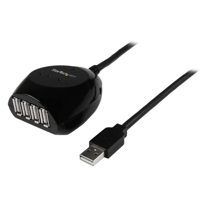 

StarTech 49.21' USB 2.0 Active Cable with 4 Port Hub, 480 Mbps Transfer Rate