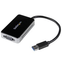 

StarTech USB 3.0 to VGA External Video Card Multi Monitor Adapter with 1-Port USB Hub