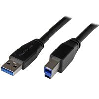 

StarTech 10m / 32.81' Active USB 3.0 SuperSpeed Cable with 9 Pin USB 3.0 A to B Male Connector, 24/28 AWG