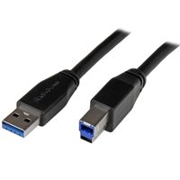 

StarTech 10m / 32.81' Active USB 3.0 SuperSpeed Cable with 9 Pin USB 3.0 A to B Male Connector, 24/28 AWG