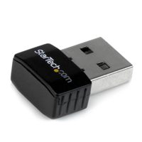

StarTech USB 2.0 300Mbps Mini Wireless-N Network Adapter, 802.11n 2T2R, 20/40MHz Bandwidth, 2.400-2.484GHz Frequency Range