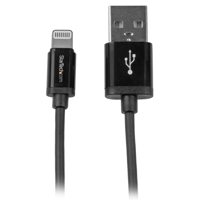 

StarTech 15cm (5.90") Short Apple 8-pin Lightning Connector to USB Cable for iPhone/iPod/iPad, Black