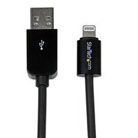 

StarTech 2m (6.56') Long Apple 8-pin Lightning Connector to USB Cable for iPhone/iPod/iPad, Black