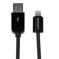 

StarTech 3m (9.84') Long Apple 8-pin Lightning Connector to USB Cable for iPhone/iPod/iPad, Black
