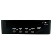 

StarTech 4 Port DVI VGA Dual Monitor KVM Switch USB with Audio & USB 2.0 Hub