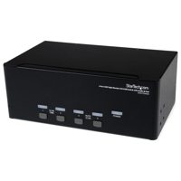

StarTech 4 Port Triple Monitor DVI USB KVM Switch with Audio and USB 2.0 Hub