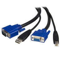 

StarTech 10' 2-in-1 USB + VGA KVM Switch Cable