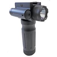 

Sun Optics Red Laser with 750 Lumen Flashlight on Tactical Fore End Grip, Picatinny Mount, Black