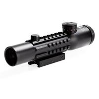 

Sun Optics 4x28 Tri-Rail Tactical Riflescope, Matte Black with Illuminated Mil-Dot Reticle, Integrated Mount