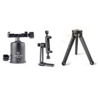 

SunwayFoto CPC-01 Mobile Phone Bracket, Bluetooth Remote Control, T1A10 Mini Aluminum Table Tripod and FB-28i Ball Head Combo