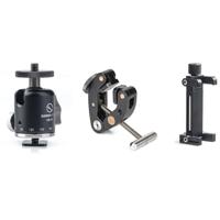 

SunwayFoto PF-01 Titan Clamp + CPC-02 Mobile Phone Clamp with Tripod Mount and Arca Dovetail and HB-01 Mini Ball Head Combo