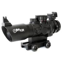 

Sun Optics 4x32 Tactical Precision Prismatic Riflescope with Open Sights, Red/Green/Blue IR Selection Mil-Type Ret Reticle, Fully Multi-coated, 1/4 MOA, Waterproof, Shockproof and Fogproof