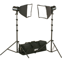 

Smith-Victor FL525K 2-FlashLite 240Ws Basic Studio Kit with 2x FlashLite 120i Monolights and 2x Quartz Modeling Lamps
