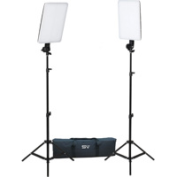 

Smith-Victor SlimPanel 2-Light Kit with 2 SlimPanel Daylight 400W Light, 4 Batteries and 2 Chargers