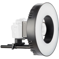 

Smith-Victor Pro Series Orbit 10" Bi-Color On-Camera LED Ring Light with Adjustable Rail Mount & Battery Bundle