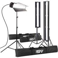 

Smith-Victor Acies 3K Pro Series Adjustable Soft LED Strip 3-Light Kit