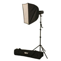 

Smith-Victor Fl190K Flashlite Starter/Add-On Kit with 110i (110Ws) FlashLite Strobe Light, Flash Tube 24x24" Soft Box