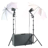 

Smith-Victor K22U-A 2 700SG Quartz Light, 1200-Watt Umbrella Location Kit with 650 Attache Carrying Case.