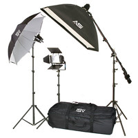 

Smith-Victor K78 1850-Watt Quartz Professional Portrait Lighting Kit with 2 765-UM & 1 750-SG Lights, 696 Pro Lighting Case.