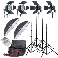 

Smith-Victor K79 3200-Watt Quartz Set Lighting Kit with 2 765-UM & 2 750-SG Lights, 696 Pro Lighting Case.