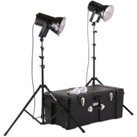 

Smith-Victor Smith Victor K82 500-Watt Photoflood Kit with Light Cart on Wheels Carrying Case.
