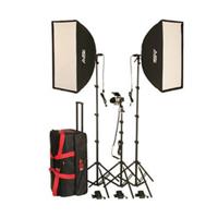 

Smith-Victor KSBQ-2600 1100W Pro Softbox 3-Light Kit, Includes 2x SBQ-2432 24"x32" All-In-One SoftBox Light and 1x SV840 AC/DC Constant Light