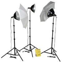 

Smith-Victor KT1500U, 3 Light, 1,500 watt Photoflood Thrifty Intermediate Kit