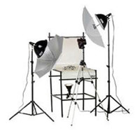 

Smith-Victor TST-P2, 3 Light 1250-Watt Photoflood Shooting Table Kit