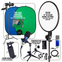 

Smith-Victor Edge360 Pro Smartphone/Panel-Light Desktop Work-From-Home AV Kit