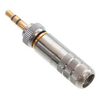 

Switchcraft 3.5mm Locking Stereo Gold Plug with Nickel Handle and 0.25" Cable Opening