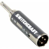 

Switchcraft Matching Transformer, Low-Z XLR 3-Pin Male to High-Z 1/4" 2 Conductor, 20 Hz-20 kHz Frequency Response, 50kOhms High Impedance, 150Ohms Low Impedance