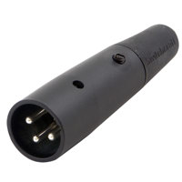 

Switchcraft A Series 3-Pin XLR Male Cable Mount Connector, Silver Pins / Black