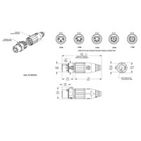 

Switchcraft AAA Series 5-Pin XLR Female Cable Mount Connector, Silver Pins / Nickel Metal