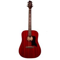 

Sawtooth Modern Vintage Acoustic Guitar, Transparent Cherry Mahogany