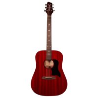 

Sawtooth Modern Vintage Acoustic Guitar Players Pack with Gig Bag, Clip-On Tuner, Cherry Mahogany