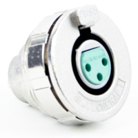 

Switchcraft B Series 6-Pin XLR Female Circular Panel Mount with Nut, Silver Pins / Nickel Finish