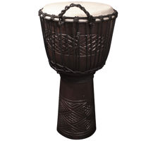 

Sawtooth Tribe Series 12" Hand Carved Congo Design Rope Djembe