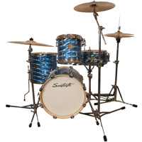 

Sawtooth Command Series 4-Piece Drum Shell Pack with 16x16" Bass Drum, 10x10" Tom, 14x14" Floor Tom, 13x5.5" Snare Drum, Blue Mirror Metallic