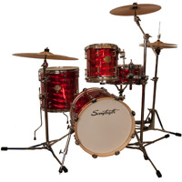 

Sawtooth Command Series 4-Piece Drum Shell Pack with 16x16" Bass Drum, 10x10" Tom, 14x14" Floor Tom, 13x5.5" Snare Drum, Red Mirror Metallic