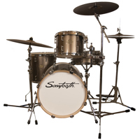 

Sawtooth Command Series 4-Piece Drum Shell Pack with 18x16" Bass Drum, 12x9" Tom, 14x14" Floor Tom, 14x5.5" Snare Drum, Champagne